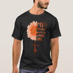 T-shirt MS Messed Avec La Fille Mauvaise Tournesol Multipl