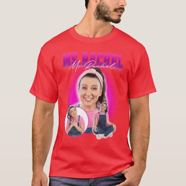 T-shirt Ms Rachel Pretty in Pink girl (Devant)