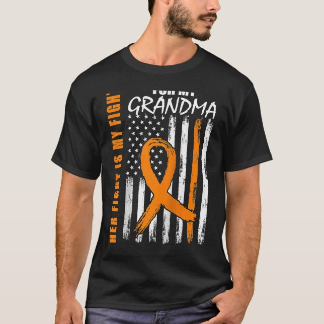 T-shirt MS Son combat est mon grand-mère de combat Scleros (Devant)