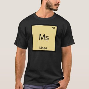 T-Shirt Ms - Ville de Mesa Symbole d'élément de ch