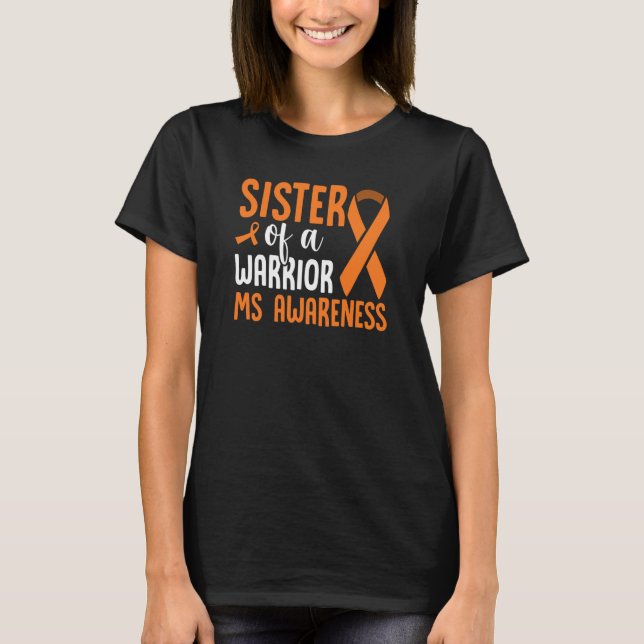 T-shirt MS Warrior Multiple Sclerosis Awareness Brother Of (Devant)