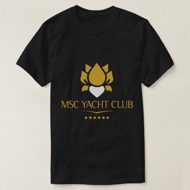 T-shirt MSC Yacht Club Casquette de conception de logo (Design devant)