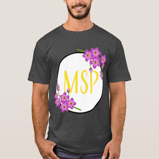 T-shirt msp violet (Devant)
