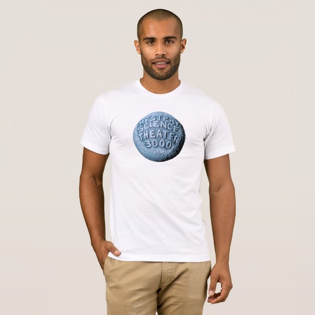 T-shirt MST3K Lune (blanc) (Devant entier)
