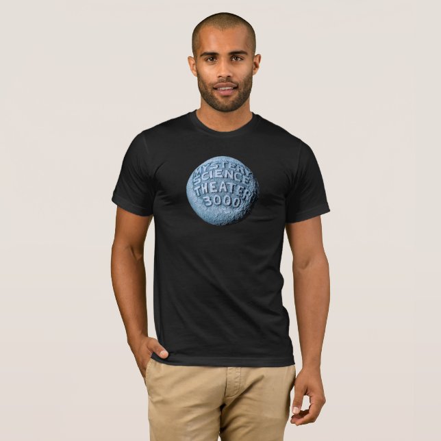 T-shirt MST3K Lune (noir) (Devant entier)