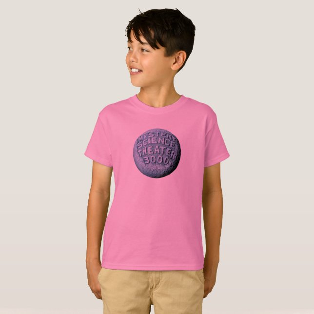 T-shirt MST3K Lune (rose) (Devant entier)