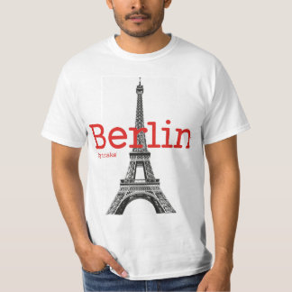 T-shirt Mstake de Berlin et de Tour Eiffel