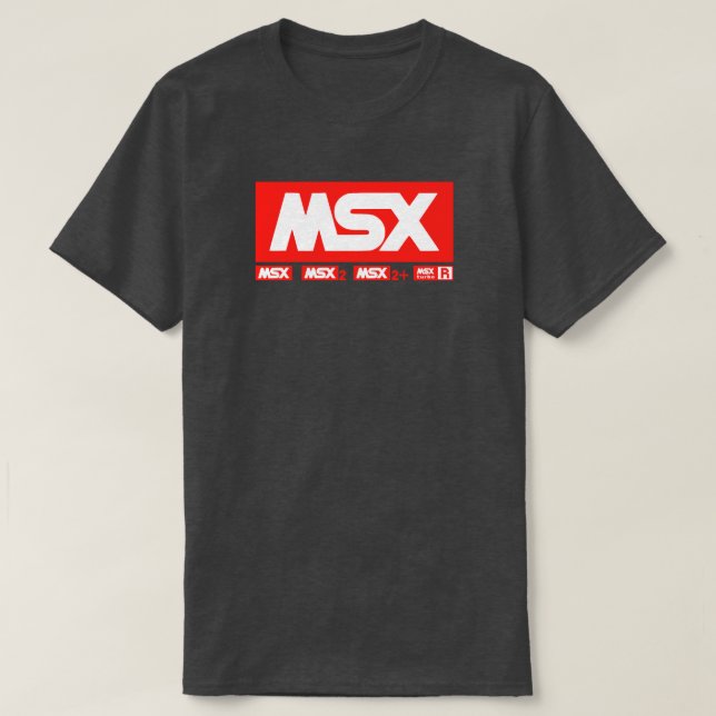T-shirt MSX Logo - Vintage Retro Computer (Design devant)