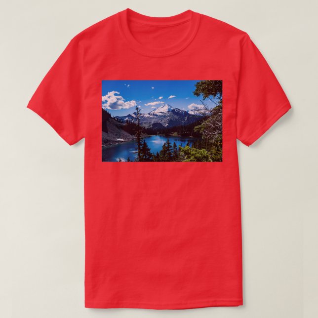 T-shirt Mt Baker et Baker Lake (Design devant)