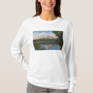 T-shirt Mt. Capot, Orégon - vue de montagne de perdu