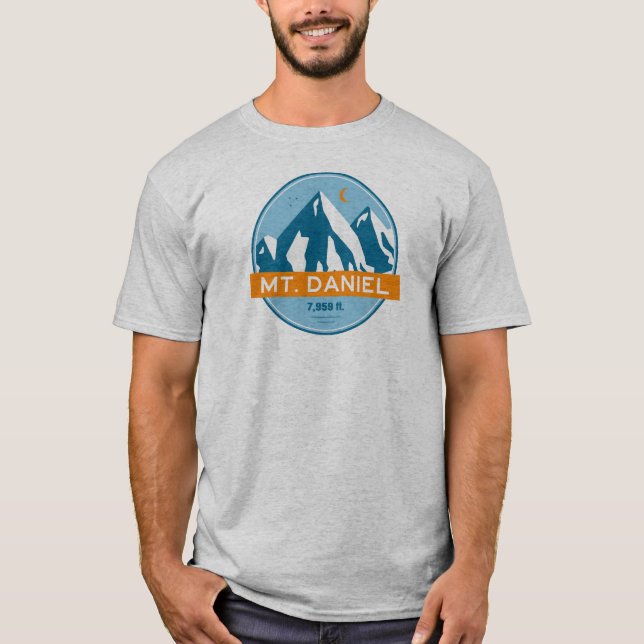 T-shirt Mt. Daniel Washington Stars Moon (Devant)
