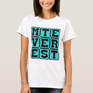 T-shirt Mt Everest, la plus haute montagne du monde