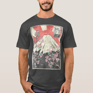 T-shirt Mt Fuji Cerry Blossom Fujiyama Esthétique japonais