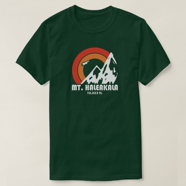T-shirt Mt. Haleakala Hawaii Sun Eagle (Design devant)