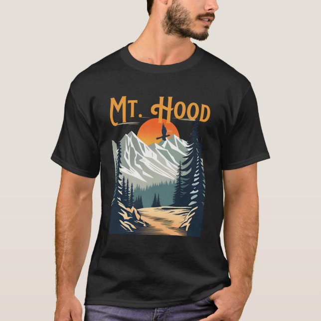 T-shirt Mt Hood Randonnée (Devant)