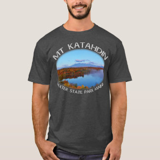 T-shirt Mt Katahdin automne Maine Beauté panoramique