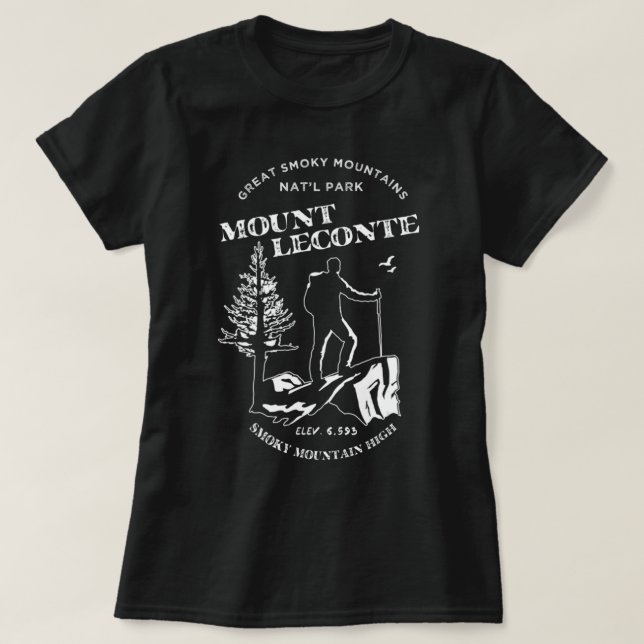 T-shirt Mt Leconte Great Smoky Mountains (Design devant)