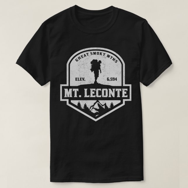 T-shirt Mt Leconte Great Smoky Mountains Randonnée (Design devant)