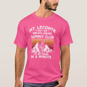 T-shirt Mt Leconte Hors du souffle Randonnée Sommet Je ser