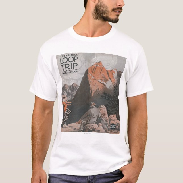 T-shirt Mt. McClellan et affiche de voyage de voyage de (Devant)
