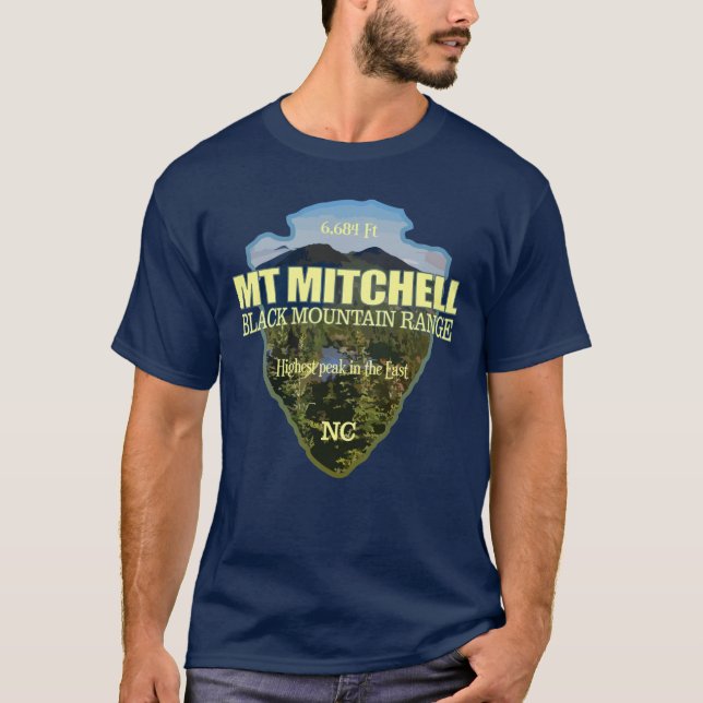 T-shirt Mt Mitchell (pointe de flèche) (Devant)