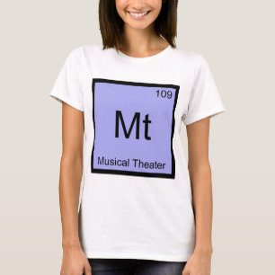 T-shirt Mt - Musique Théâtrale Tee Symbole Élément Chimiqu