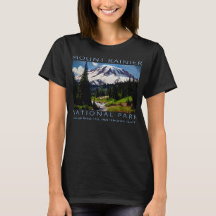 T-shirt Mt. Rainier Parc national Mountain Art Souvenir