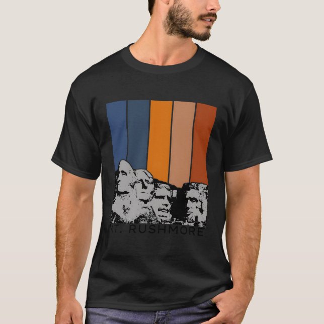 T-shirt Mt Rushmore Dakota du Sud Mont Rushmore (Devant)