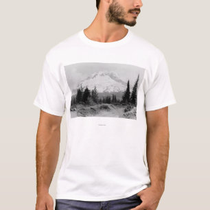 T-shirt Mt. Vue de capot de photographie de camp de