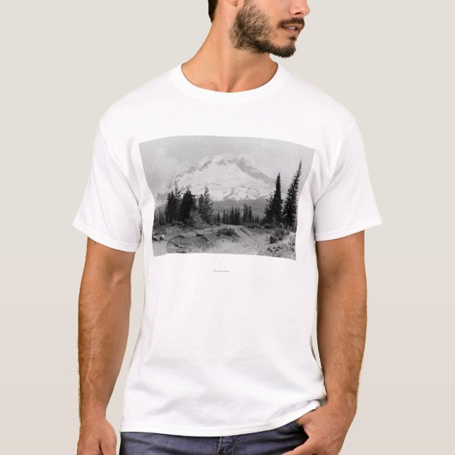 T-shirt Mt. Vue de capot de photographie de camp de (Devant)
