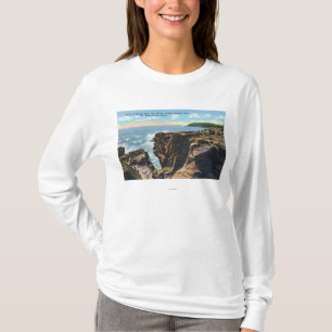 T-shirt Mt. Vue de l'Île déserte de trou de tonnerre