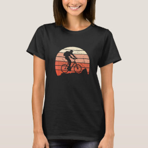 T-shirt Mtb Biker Retro Classic Sunset Mountain Bike
