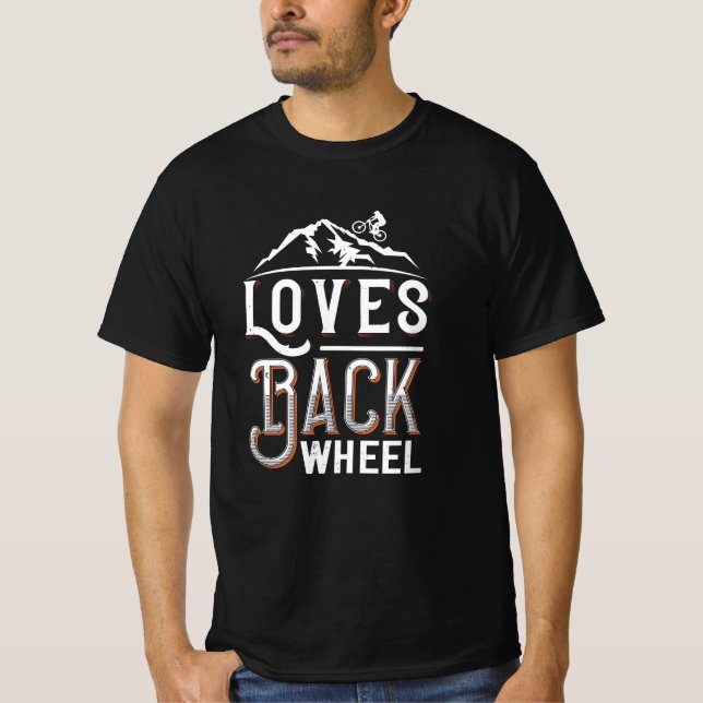T-shirt MTB - Love Back Wheel (Devant)