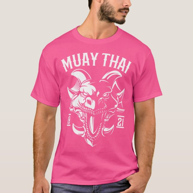 T-shirt Muay Dragon Thaïlandais Nak Muay Kickboxing (Devant)