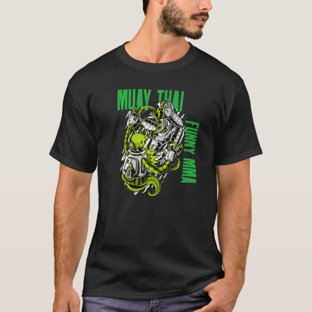 T-shirt Muay L'Astronaut Alien Thaïlandais, Mixed martial  (Devant)
