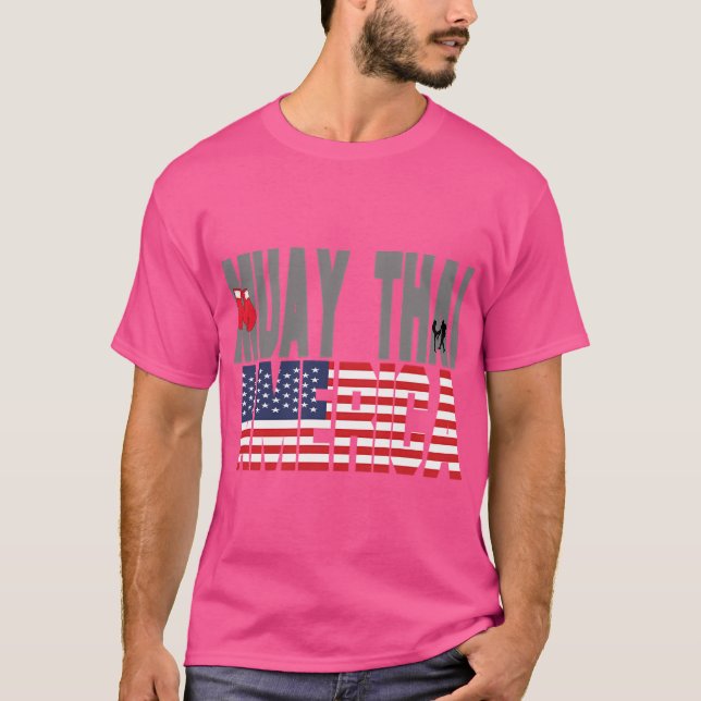 T-shirt Muay Thai America Mixed martial art Fitness Mixed  (Devant)