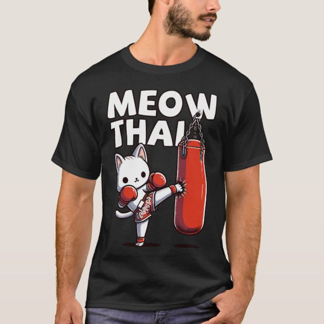 T-shirt Muay Thai Cat Meow Thai (Devant)
