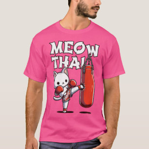 T-shirt Muay Thai Cat Meow Thai Thai Boxe Pour Les Jeunes