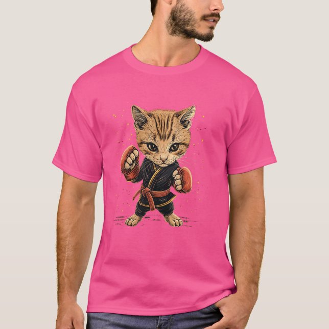 T-shirt Muay Thai chasseur Chat sur Muay Thai (Devant)