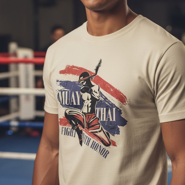T-shirt Muay Thai - Combattre avec honneur (Créateur téléchargé)