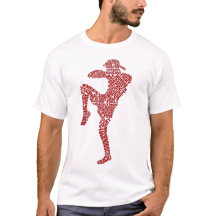 T-shirt Muay Thai Fighter Martial Arts Typographie
