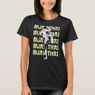 T-shirt Muay Thai Fighter Répéter le texte Vérification de