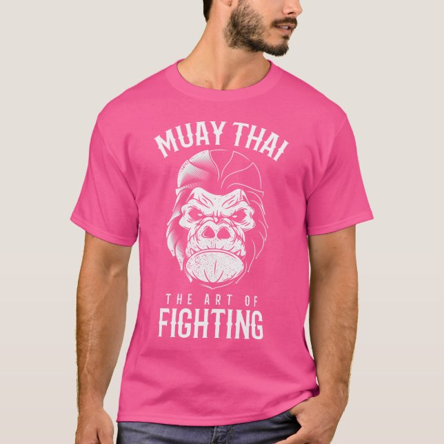 T-shirt Muay Thai Gorilla Thai Boxing Et Kickboxing (Devant)