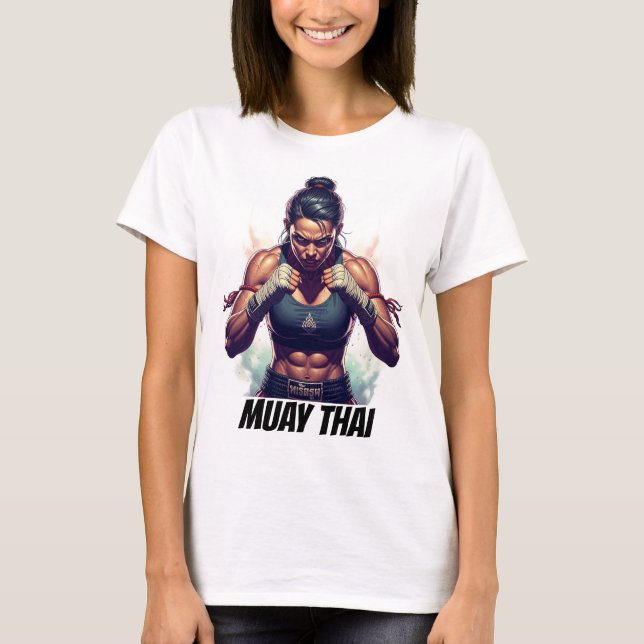 T-shirt Muay Thai Kickboxing Martial Arts (Devant)