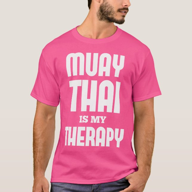 T-shirt Muay Thai Lovers Muay Thai Est Ma Thérapie Muay Th (Devant)