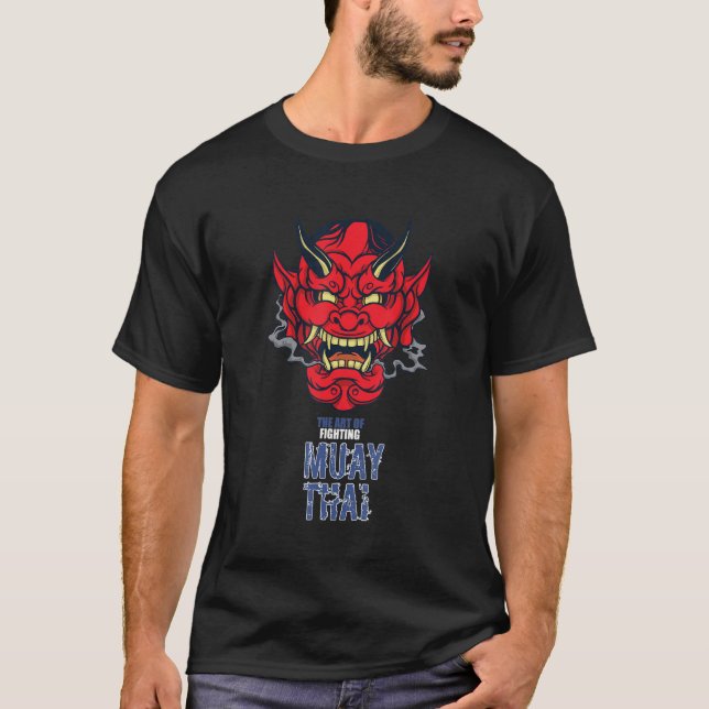 T-shirt Muay Thai Oni Hannya  Thailand Thai Boxing MMA (Devant)