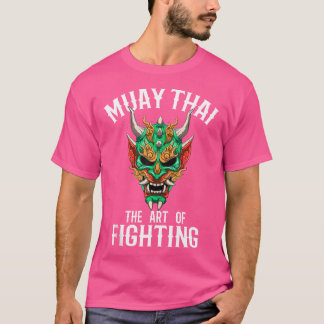 T-shirt Muay Thai Oni Masque Thai Boxing Et Kickboxing