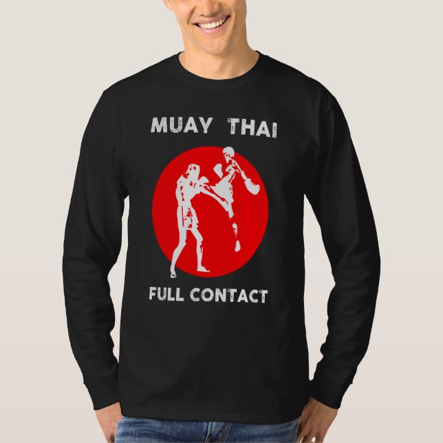 T-shirt Muay Thai  Retro Kickboxing Boxing (Devant)