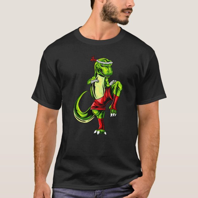 T-shirt Muay Thai Rex Boxe Thaïlandaise et Kickboxing (Devant)