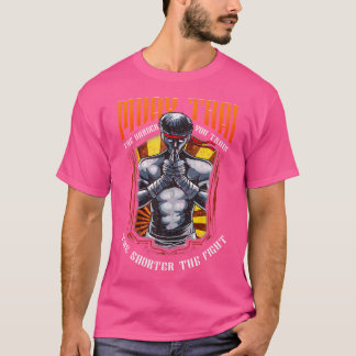 T-shirt Muay Thai Shorter La Lutte L'Art De Huit Membres